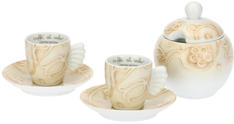 Thun Set 2 tazzine espresso con zuccheriera in porcellana Limited Edition 2024