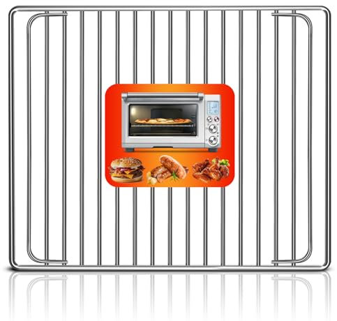 GWY Smart Oven Rack for Breville Air Fryer Countertop Oven BOV845BSS, 14''×11.6'' Stainless Steel Air Fryer Accessories Replacement Parts Roasting Steamer Grill Racks Baking Tray，Dishwasher safe