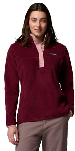 Columbia Benton Springs 1/2 Snap Pull Over II Outer Layer Polyfleece, Chiusura a scatto per una facile vestibilità, Design elegante, Regolabile, Vestibilità aderente, Stile a pannelli - da donna