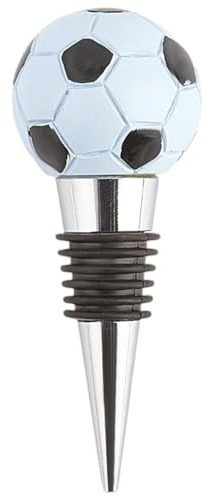 GORGECRAFT Football Wine Stopper Silver Metal Resin Reusable Sport Ball Champagne Glass bottle Toppers Pump Decor Accessories for Men and Women Holiday Housewarming Christmas Halloween Wedding Party