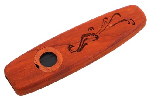 ibasenice Holz Kazoo für Erwachsene Innovatives Design Vielseitig Einsetzbar für Musikbegleitung und Solodarbietungen Robustes Kleiner Musikinstrument für Profis