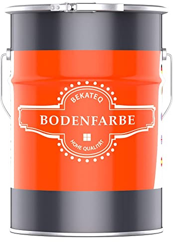 Bekateq BE-700 Betongfärg svart, 5 l golvbeläggning och golvfärg för utomhus- och inomhusbruk, betongtätning och nötningsbeständig golvbeläggning för verkstadsgolv, källare, garage och industri