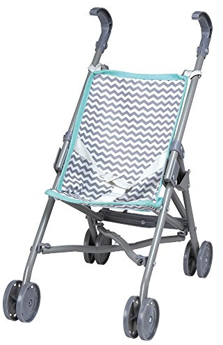 Adora Realistic and Creative Zig Zag Baby Doll Stroller with Fun Design, Adjustable Sun Cover; Doll Accessory Storage and Removable Stroller Seat That fits Dolls up to 18-inches - Small