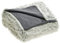 CelinaTex Shetland Ropa de Cama Reversible vellón Aspecto flokati Invierno 135 x 200 cm Crema Gris