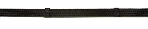 QHP Zügel Gurtzügel Reitzügel schwarz oder braun ARBO-INOX® (Full, Schwarz)