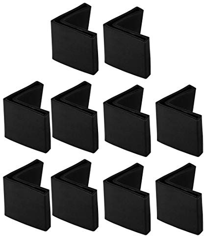 sourcing map 10 Stück Eckschutz Abdeckung Schutzkappen Fußkappen Bodenschoner L Typ 30mm x 30mm