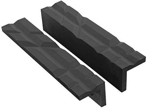 Fulton 6 Inch Soft Jaws For Bench Vise with 5 Holding Grooves for Protecting Stock On Metal Vises, Reversible Magnetic Nylon Vise Jaw Pads, Clamp and Secure Round, Flat, Curved Stock Without Marring