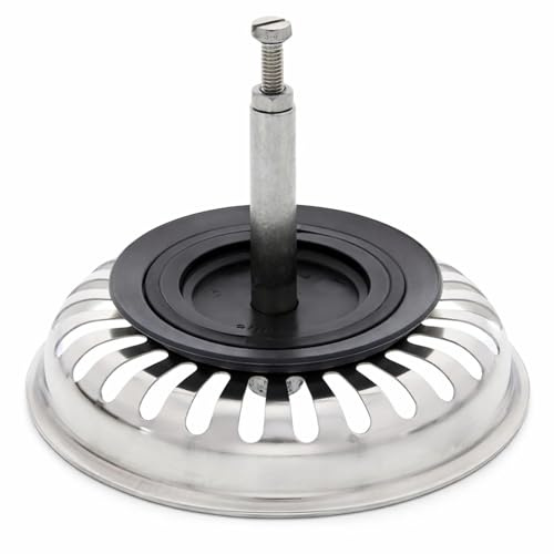 Siebkörbchen 3,5 Zoll für Exzenter 125555 – Ø 82 mm Edelstahl – 24 Schlitze – passend für Küchenspülen mit Excenterbedienung - Siebkorb, Spülenstöpsel Stöpsel, Spülenverschluss für Küchenspülen
