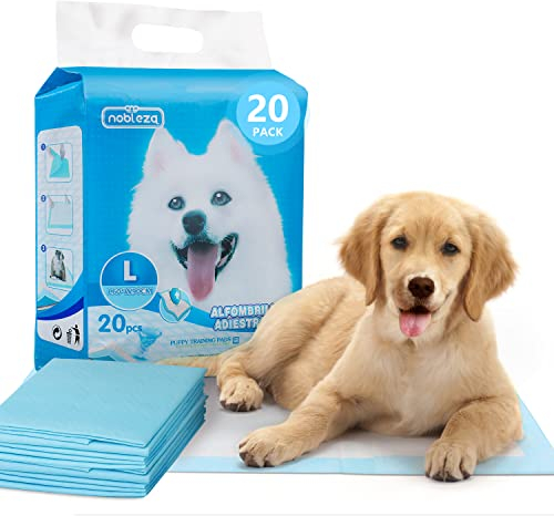 Nobleza - Ultra saugfähige Hunde Trainingsunterlagen Welpenunterlage Welpen Toilettenmatte, 90 * 60cm, Packung mit 20 Stück