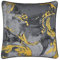 Sleepdown Cojín de algodón Decorativo Suave con Estampado de mármol metálico para decoración del hogar, sofá, Dormitorio y Coche, 45 x 45 cm, Color Gris
