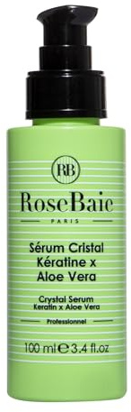 ROSEBAIE | Sérum Aloe Vera & Kératine | Purification & Hydratation | Cheveux abîmés | Cuir chevelu sensible | Pointes fourchues | Cheveux fins et cassants | 100ml