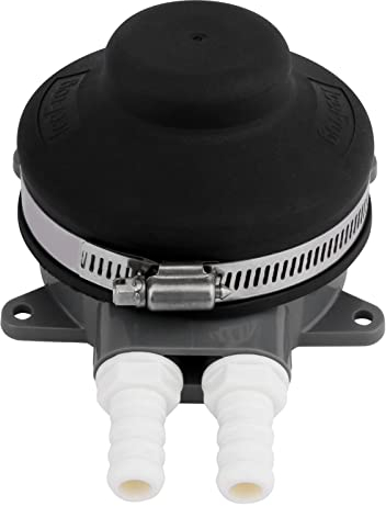 DASNTERED Pompa dell'acqua autoadescante manuale, Pompa dell'acqua per WC mobile, barca e yacht, POM, Autoadescante, Pompa Dell'acqua, Blue, Black, Silver
