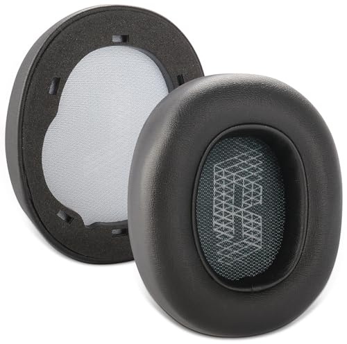 LIVE660 BTNC Ersatz-Ohrpolster, kompatibel mit JBL E65 E65BTNC / Duet NC / LIVE650BTNC LIVE660 BTNC Kopfhörer, bequeme Ohrpolster aus Proteinleder und Memory-Schaum