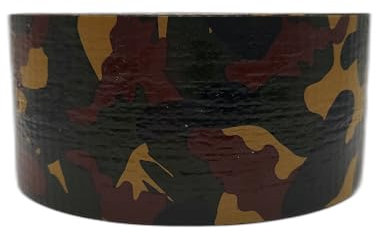 OPIROS Cinta de tela americana universal 50 mm x 25 metros impermeable aislante adherente multi superficie resistente reforzada producto multiusos reparación DIY (camuflaje selva)