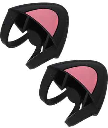 Homoyoyo Cat Ear Headphone Decors Pair for Headset, Adorable Cat Ear Accessories, Black Cute Headphone Ornaments for Music and Gaming Users