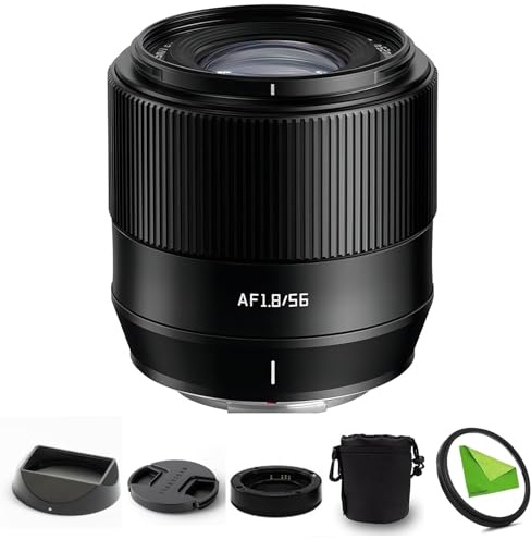 TTArtisan 56mm F1.8 X-Mount APS-C Autofokus Prime Objektiv für Fujifilm Fuji X-Mount Kameras X-A1 X-A10 X-A3 X-A5 X-A7 X-M1 X-H1 X-H2 X-H2S X-T1 X- T10 X-T100 X-T2 X-T20 X-T200 X-T30 X-T30II X-T4 X-T5