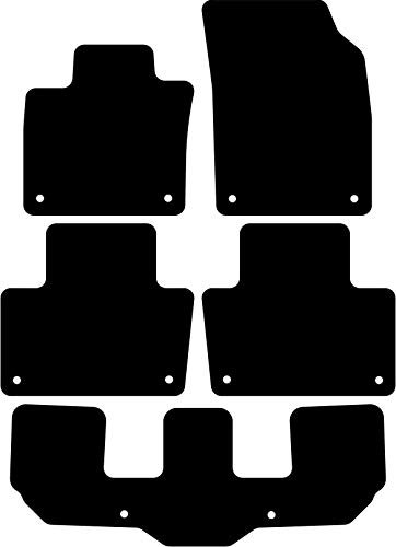 Kovvar Duogrip Gummimatten passend für Volvo XC90 2015-2025 Passend zur Ausführung: 7 Sitzer