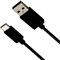 WatioWave Cable USB Tipo C 1m, color negro, para carga rápida y transferencia de datos, compatible con dispositivos USB-C.
