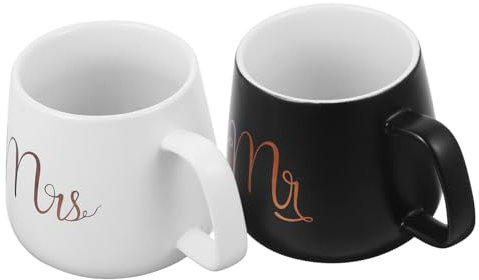 MOTHNUR 2pezzi Tazze Ceramiche Per Mug Regali Per Matrimonio e Anniversario Per Caffè e Tè Ufficio e Casa