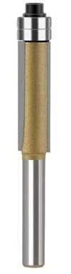 1 Stück 6 mm 1/4 Zoll Schaft Bündigfräser mit zwei Lagern Fräser for Holzfräser mit Lager Holzbearbeitungswerkzeug Schaftfräser(1/4′′ Shank)