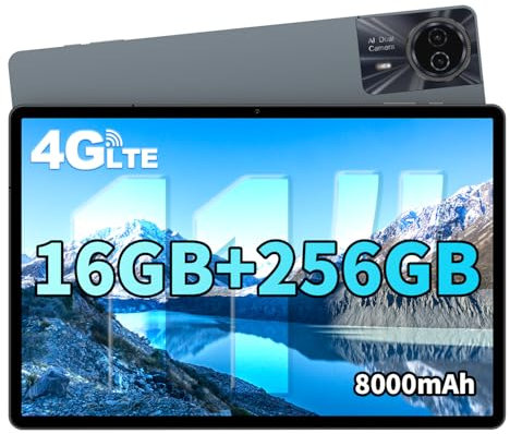 ODEA Tablet 11 Pollici FHD, S11 Tablets 16GB + 256GB(TF 2TB), Dual 4G LTE + 5G WiFi, 8000mAh/1920x1200/Octa Core/Android 14 /Widevine L1/GPS/13MP+5MP [2025]