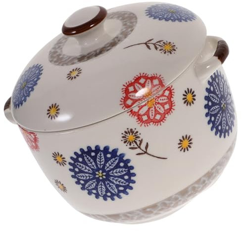 BEBEMOKO Ciotola Per Cottura Vapore Pentola Da Cucina Piccola Ciotola Con in Pentola Per Stufati Domestici Per Cucina Adatta Per Zuppe e Dessert