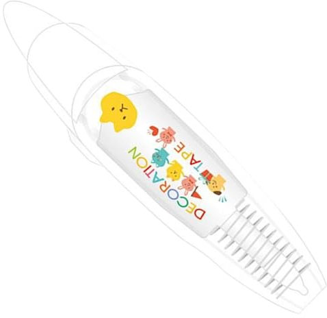 Tktouci Bolígrafo decorativo tipo prensa, bonitos bolígrafos para mujeres, cinta correctora estética, suministros de pintura para estudiantes de trabajo universitario, niños, profesores de escuela