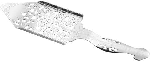 1Pc Stainless Steel Absinthe Fountain Spoon, Vintage Wormwood Cocktail Dripper, Bar Glass Strainer, Hollowed Out Square Sugar Dripper, Ice Cube Mesh Filter Strainer Spoon Bar Strainers (1, Silver)