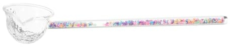 BESTYASH Glass Tea Spoon Japanese Style Decorative Kitchen Utensil Long Handle for Loose Leaf Tea Serving Use Glass Spoon
