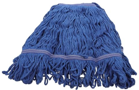 Mikikit Tête De Balai à Franges Fil De Coton Balai Réutilisable pour Dépoussiérer Et Nettoyer Les Sols Humides Serpillière Lavable Machine