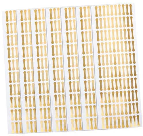 500pcs Golden PVC Tamper Evident Labels for Food and Cosmetics