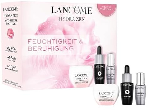 Lancôme Hydra Zen Pflegelieblinge-Set, feuchtigkeitsspendendes Gesichtspflege-Set mit Hydra Zen Day Cream 15ml, Génifique Ultimate Serum 10ml & Génifique Yeux Light-Pearl Augen- & Wimpernserum 5ml