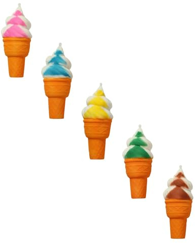 5Pcs Eiscreme Butter Squishy für Kinder, Stress Spielzeug, Fidget Toys, Angstlösend,Squishies Fühlt Sich Weich An Und Hat Eine Schnelle Wirkungserholung,Anti Stress Spielzeug für Kinder Und Erwachsene
