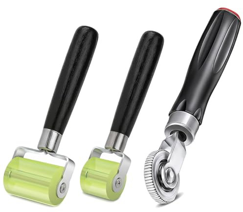 3 stycken robusta tryckrullar, delvis professionellt tryckrull-set