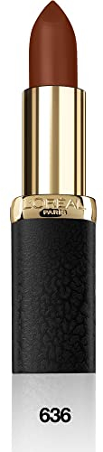 L'Oréal Paris Lipstick Color Riche Matte Addiction 636 Mahogany Studs Lippenstift matt, 4.8 g