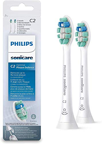 Philips Sonicare C2 HX9022 Optimal Plaque Defence - Tête de brosse de rechange - pour brosse à dent - blanc (pack de 2)
