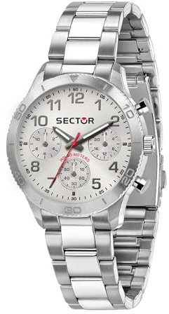 Sector R3253578017 - Orologio da uomo, collezione 270, in acciaio inossidabile, argento, One size, Bracciale