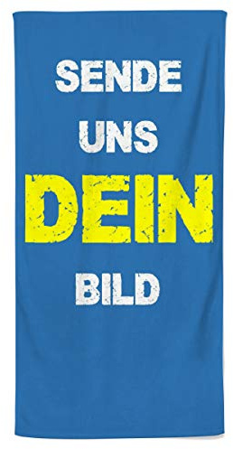Power Towel Handtuch mit Foto oder Bild selbst gestalten | Personalisiert | Individualisiert | Verschiedene Größen | Fotodruck | POWERTOWEL Foto Handtuch Mikrofaser Baumwolle (70 x 140 cm)