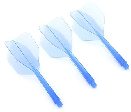 3 Stück Dartschäfte und Flights, Dartschäfte und Flights Integrierter Dart und Flights für 2BA Dart Barrels mit Gewindedurchmesser Ersatz für Integrated Dart(Blau)