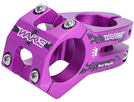 Attacco manubrio 31,8 mm in lega alluminio, stelo corto BMX viola
