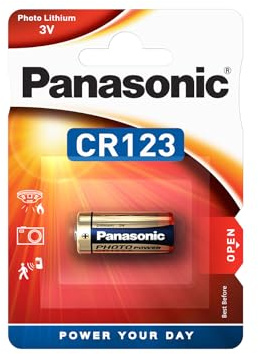 Batería Panasonic CR123 1 Unidad Blister