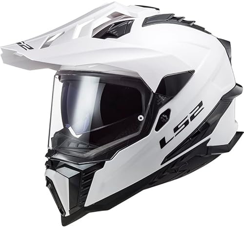 LS2, Motocross Helm Explorer SOLID Gloss White