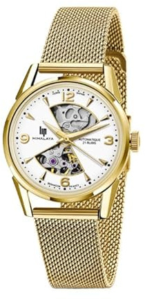 Lip Montre Himalaya 33mm Sablier - Squelette Automatique - Dorée
