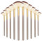 Amaxiu Fan Brushes for Facials, Ultra Slim Soft Facial Fan Applicator Brushes Professional Blending Makeup Brush with Comfortable Wood Handle for Mask Mud Cream Makeup Esthetician(10 Pcs, Wooden)