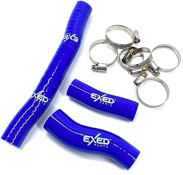 Exed Parts Silicone Radiator Hose Kit for KTM and Husqvarna 250-300, 2020-2023 Orange/Blue (Blue)