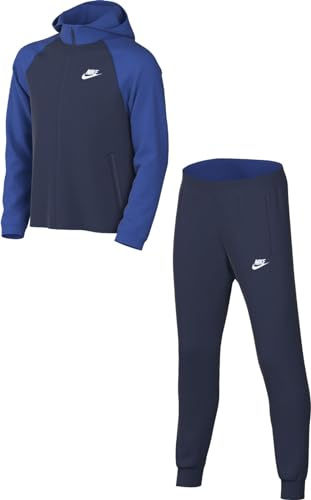 Nike Unisex Kids Tracksuit K Nsw Tracksuit Poly Hd Fz Lbr, Game Royal/Midnight Navy/White, FD3072-480, XL