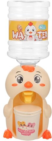 SAFIGLE Mini Dispensador De Agua Dispensador De Agua para Niños Juego De Cocina Dispensador De Agua En Forma De Pollo Fuente para Beber Máquina De Agua con 2 Tazas Suministros para Juegos