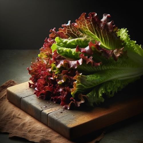 “Rouge d'Hiver” Lettuce Seeds – Fast-Growing, Red-Tipped Lettuce – Sweet, Cool Season Lettuce – Harvest in 60 Days | Always Open-Pollinated | USA Grown Heirloom Seeds by Liliana's Garden |