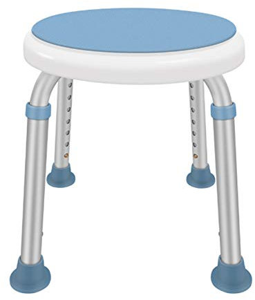 Tabouret de Bain/Douche Rond Rotatif avec siège pivotant, Chaise élévatrice de Baignoire Portable réglable en 8 hauteurs, Aide au Transfert pour Personnes âgées, handicapées, Femme Enceinte 100 kg