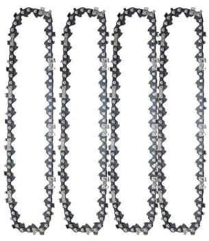 ZSjing Mini chaîne de tronçonneuse 6 Pouces 1/4 chaîne de tronçonneuse 37 nœuds 18 Couteaux scie électrique Portable Mini tronçonneuse Lame de scie forestière chaîne d'élagage